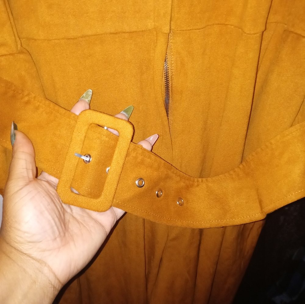 Eloquii Suede Jumpsuit - Picture 11 of 13